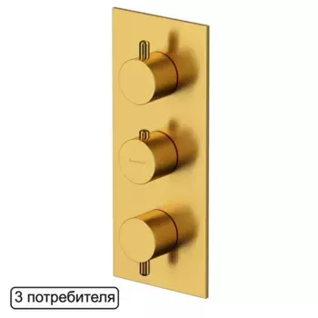 Смеситель для душа Whitecross Y brushed gold Y1238GLB золото