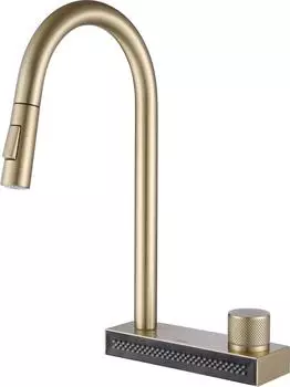 Смеситель для кухни ABBER Wasser Kreis AF8114G, матовое золото
