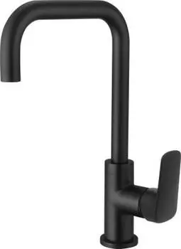 Смеситель для кухни AQUATEK (квадратный излив), матовый черный AQ1081MB ВЕГА