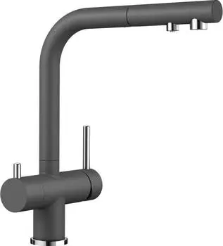 Смеситель для кухни Blanco Fontas-S II SILGRANIT 525207 тёмная скала