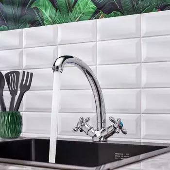 Смеситель для кухни BOOU BA5318-1F-SE020-B702, хром