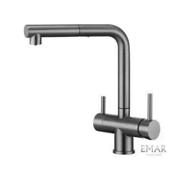 Смеситель для кухни Emar Best ECB - 7017 PVD dark черный