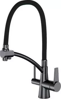 Смеситель для кухни Gappo G4398-19 оружейная сталь