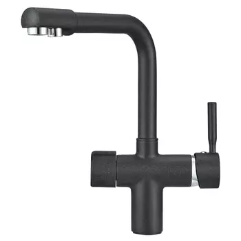 Смеситель для кухни Granula 2088, чёрный