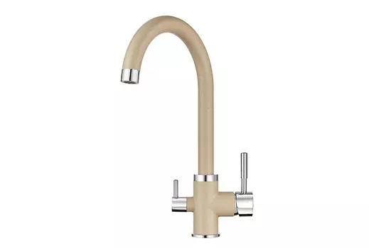 Смеситель для кухни Granula 2168, песок