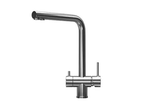 Смеситель для кухни Granula Kitchen Space 7011, сталь сатин
