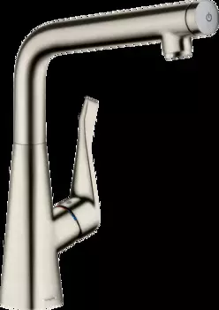 Смеситель для кухни Hansgrohe Metris 14785800 сталь