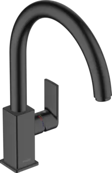 Смеситель для кухни Hansgrohe Vernis Shape 71871670, матовый чёрный