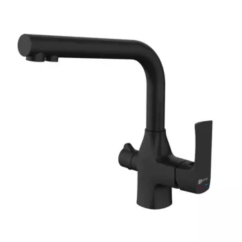 Смеситель для кухни Lemark Ursus LM7258BL черный