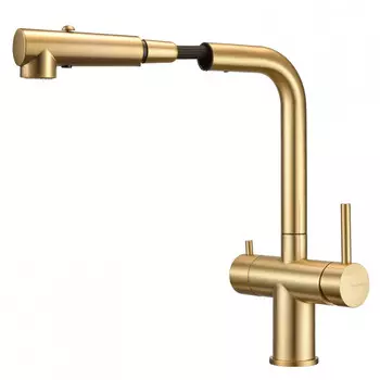 Смеситель для кухни Milacio Ultra MCU.561.GD золото брашированное