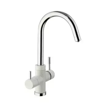 Смеситель для кухни Paini COX 7890643CR3V11L2KM хром, белый