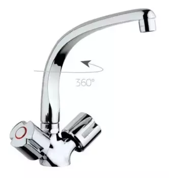 Смеситель для кухни Paini Tevere 10CR571FFQLMKM хром