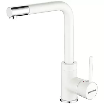 Смеситель для кухни Paulmark Honner Ho212018-431TW белый матовый