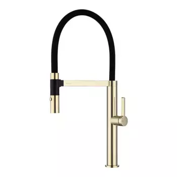 Смеситель для кухни Paulmark Leader Le214101-G золото, черный