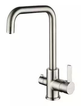 Смеситель для кухни Paulmark Logas Lo213021-NI серый