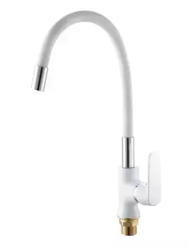 Смеситель для кухни РМС SL123W-016F-1 хром, белый