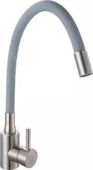 Смеситель для кухни РМС SUS124GY-016F с гибким изливом, серый