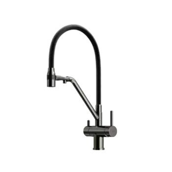 Смеситель для кухни Sancos Dora SC4003GG сталь, черный