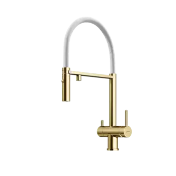 Смеситель для кухни Sancos Imola SC4010BG золото, белый