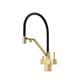 Смеситель для кухни Sancos Loro SC4007BG золото, черный