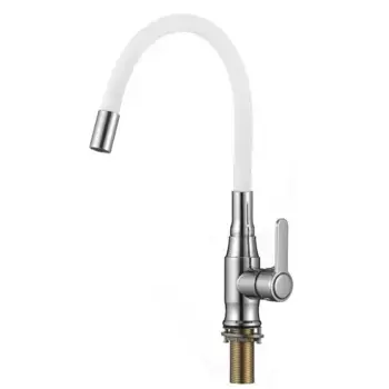 Смеситель для кухни Savol S-2805A02 хром, белый