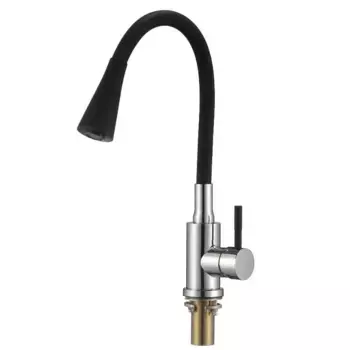 Смеситель для кухни Savol S-3002AM01 хром, черный