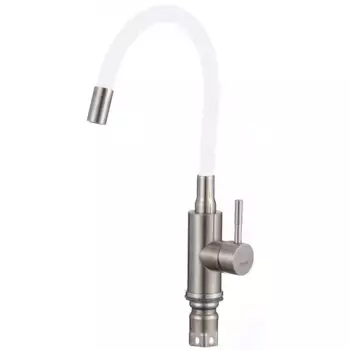 Смеситель для кухни Savol S-SUS6002-02 белый, серый