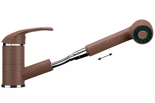 Смеситель для кухни Ulgran U-002 U-002-307 коричневый