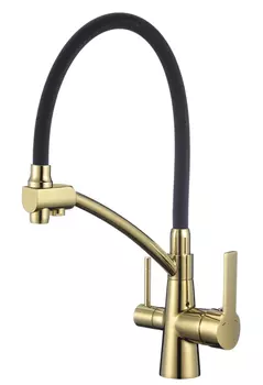 Смеситель для кухни Viko V-5523 золото, черный