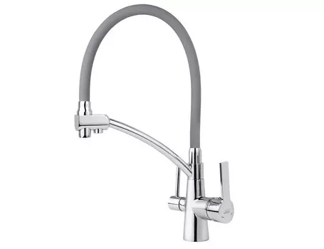 Смеситель для кухни Viko V-5524 хром, серый