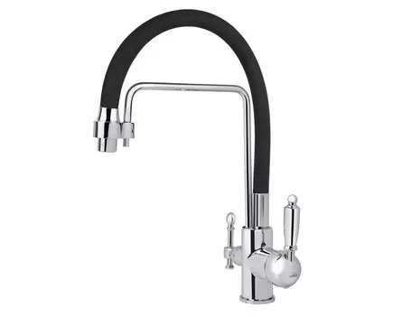 Смеситель для кухни Viko V-5610 черный, хром