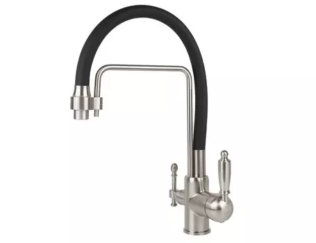 Смеситель для кухни Viko V-5615 черный, хром