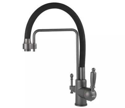 Смеситель для кухни Viko V-5617 вороненая сталь