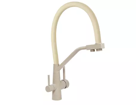 Смеситель для кухни Viko V-5811 бежевый мрамор, жасмин