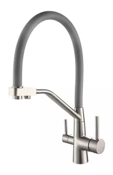 Смеситель для кухни Viko V-5856 серый, хром