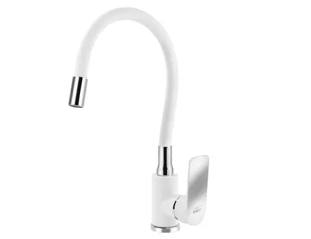 Смеситель для кухни Viko V-7758 белый, хром