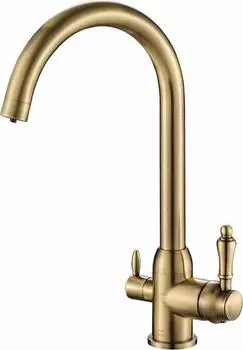 Смеситель для кухни Zorg Steel Hammer SH 723 BRONZE, бронза