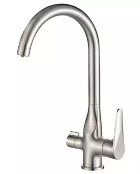 Смеситель для кухни Zorg Steel Hammer SH 910 SATIN серый