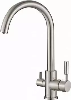 Смеситель для кухни Zorg Steel Hammer SH 713 SATIN, сатин