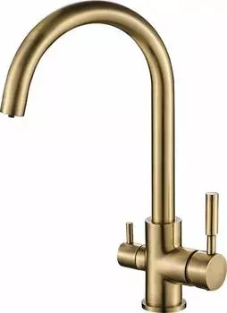 Смеситель для кухни Zorg Steel Hammer SH 713 BRONZE, бронза