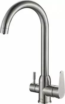 Смеситель для кухни Zorg Steel Hammer SH 723 INOX, сталь