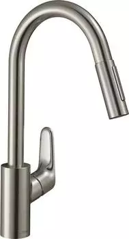 Смеситель для кухонной мойки Hansgrohe Focus 31815800, сталь