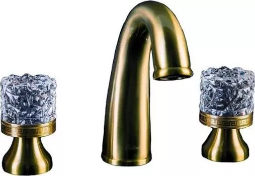 Смеситель для раковины Boheme Crystal 317-CRST, бронза