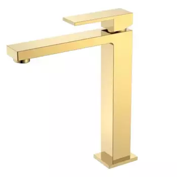 Смеситель для раковины Boheme Qubic 472-G золото