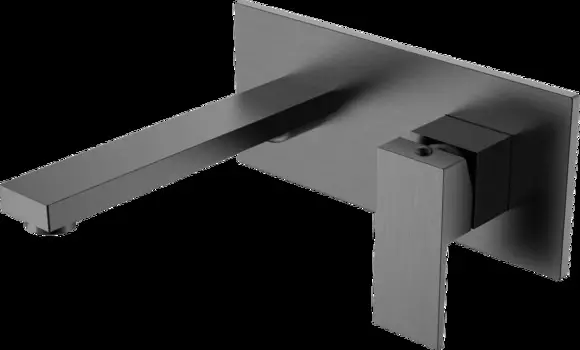 Смеситель для раковины Boheme Qubic 475-GM сталь