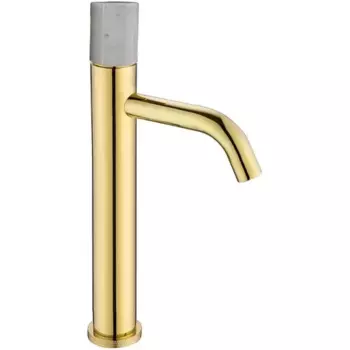 Смеситель для раковины Boheme Stick 122-G-MR-WHITE золото,белый