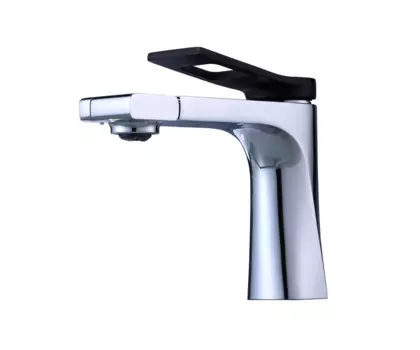 Смеситель для раковины Bronze de Luxe Element EL02XCB, хром, черный