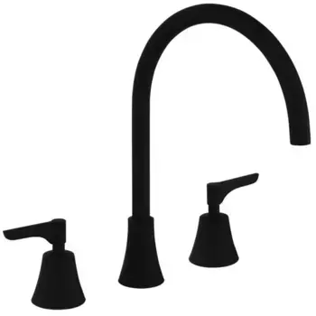 Смеситель для раковины на 3 отверстия ADAGIETTO 914201MLNM чёрный