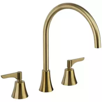 Смеситель для раковины на 3 отверстия ADAGIETTO 914201MLOC золото