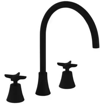 Смеситель для раковины на 3 отверстия ADAGIO 914201NM чёрный